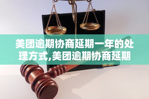 美团逾期协商延期一年的处理方式,美团逾期协商延期一年的原因分析