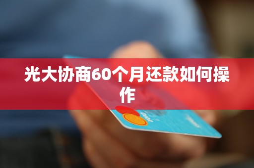 光大协商60个月还款如何操作