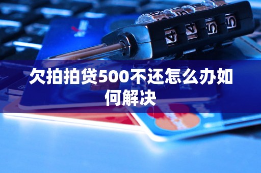 欠拍拍贷500不还怎么办如何解决