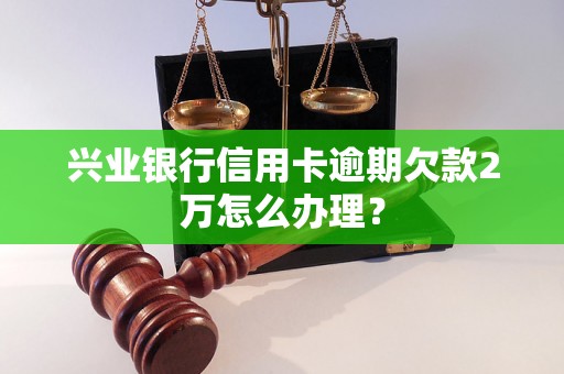 兴业银行信用卡逾期欠款2万怎么办理？