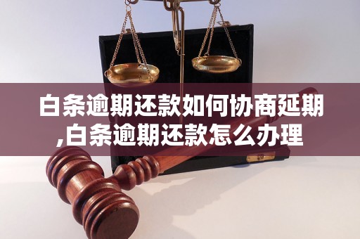 白条逾期还款如何协商延期,白条逾期还款怎么办理