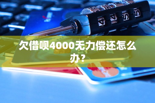 欠借呗4000无力偿还怎么办？