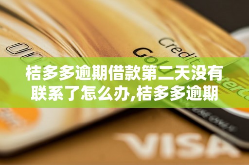 桔多多逾期借款第二天没有联系了怎么办,桔多多逾期借款逾期后的处理方式