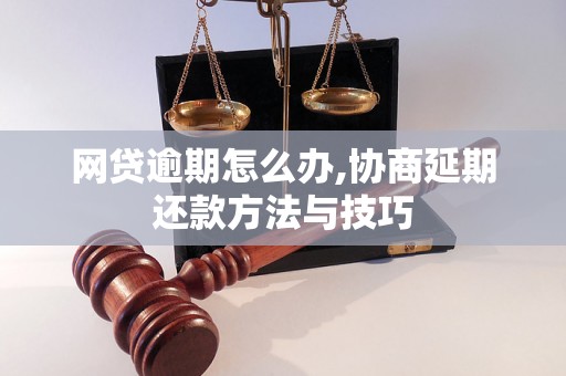 网贷逾期怎么办,协商延期还款方法与技巧