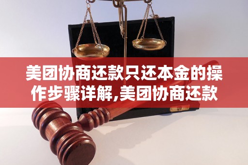 美团协商还款只还本金的操作步骤详解,美团协商还款只还本金的注意事项