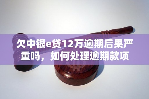 欠中银e贷12万逾期后果严重吗，如何处理逾期款项