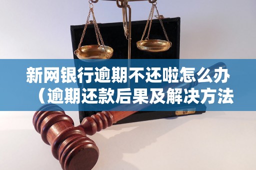 新网银行逾期不还啦怎么办（逾期还款后果及解决方法）