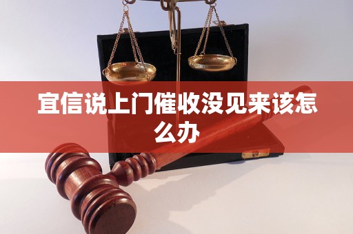 宜信说上门催收没见来该怎么办