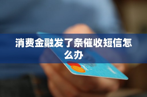 消费金融发了条催收短信怎么办