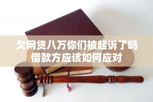 欠网贷八万你们被起诉了吗借款方应该如何应对