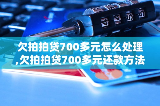 欠拍拍贷700多元怎么处理,欠拍拍贷700多元还款方法介绍