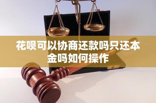 花呗可以协商还款吗只还本金吗如何操作