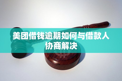 美团借钱逾期如何与借款人协商解决