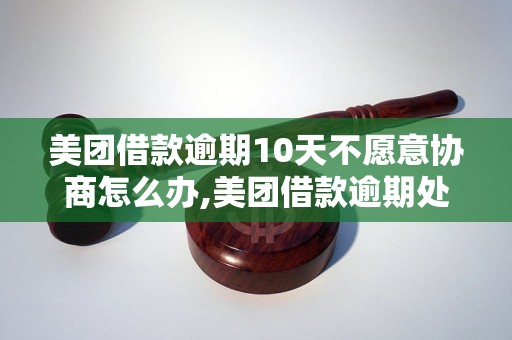 美团借款逾期10天不愿意协商怎么办,美团借款逾期处理流程