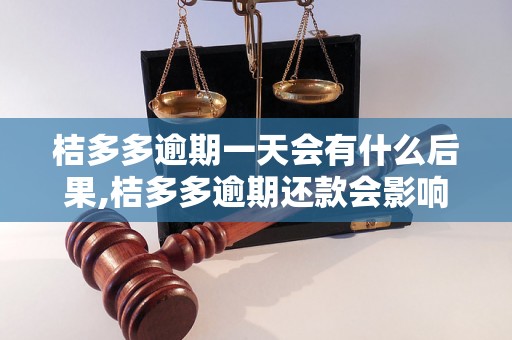 桔多多逾期一天会有什么后果,桔多多逾期还款会影响信用吗