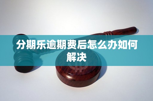 分期乐逾期费后怎么办如何解决