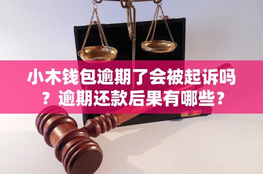 小木钱包逾期了会被起诉吗？逾期还款后果有哪些？