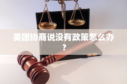 美团协商说没有政策怎么办？