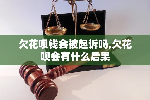 欠花呗钱会被起诉吗,欠花呗会有什么后果