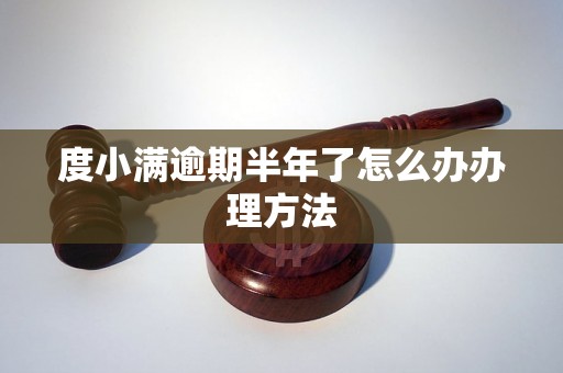 度小满逾期半年了怎么办办理方法