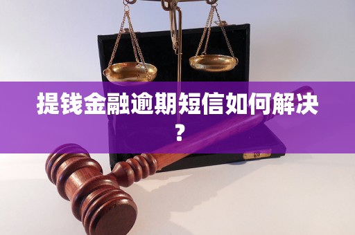 提钱金融逾期短信如何解决？