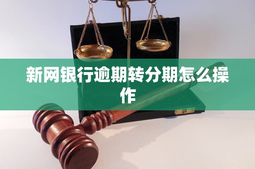 新网银行逾期转分期怎么操作