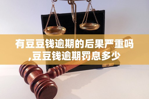 有豆豆钱逾期的后果严重吗,豆豆钱逾期罚息多少