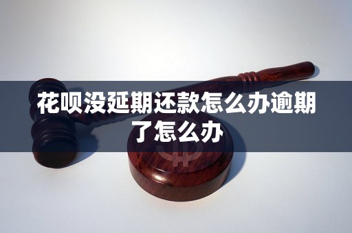 花呗没延期还款怎么办逾期了怎么办