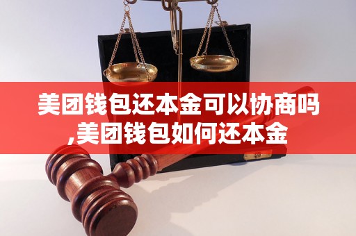 美团钱包还本金可以协商吗,美团钱包如何还本金