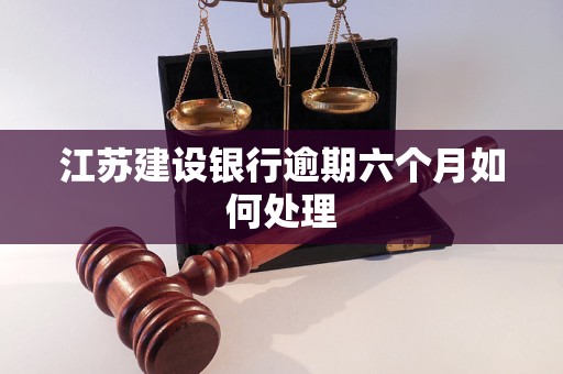 江苏建设银行逾期六个月如何处理