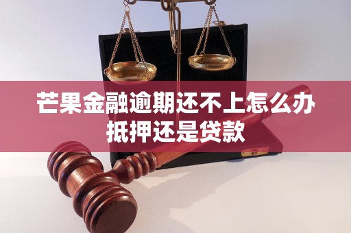 芒果金融逾期还不上怎么办抵押还是贷款