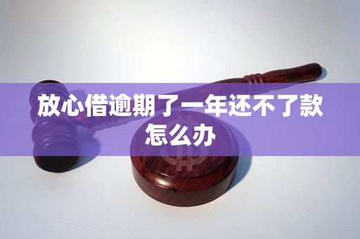 放心借逾期了一年还不了款怎么办