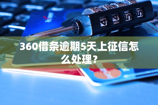 360借条逾期5天上征信怎么处理？