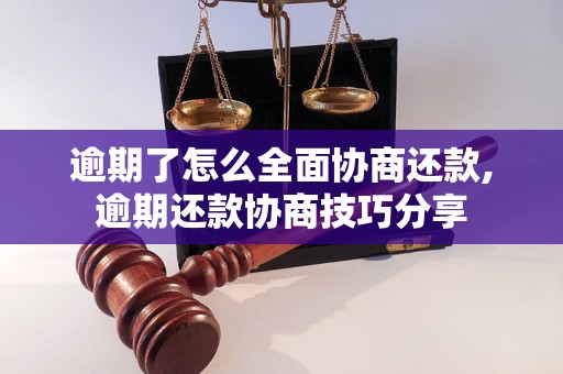 逾期了怎么全面协商还款,逾期还款协商技巧分享