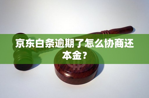 京东白条逾期了怎么协商还本金？