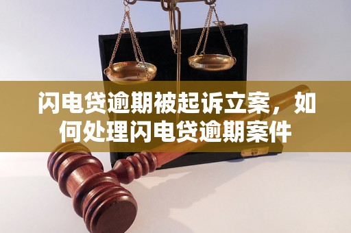 闪电贷逾期被起诉立案，如何处理闪电贷逾期案件