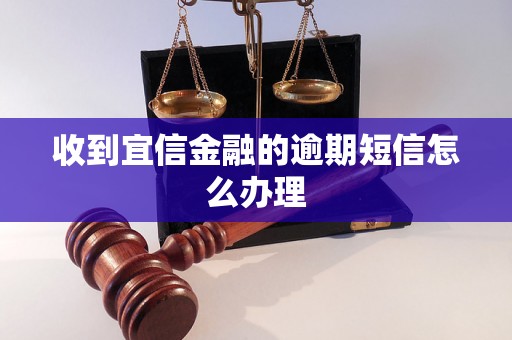 收到宜信金融的逾期短信怎么办理