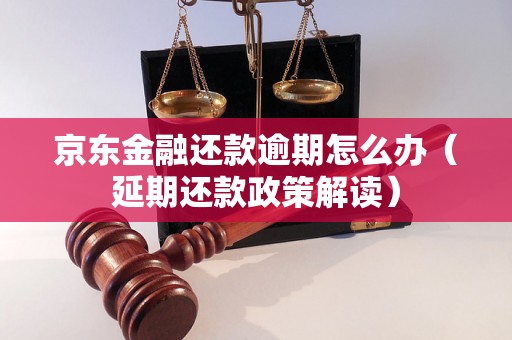 京东金融还款逾期怎么办（延期还款政策解读）