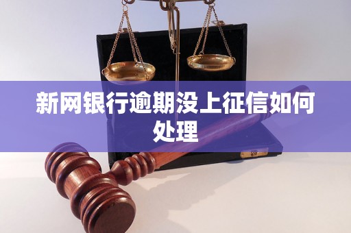 新网银行逾期没上征信如何处理