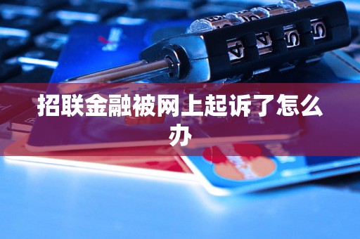 招联金融被网上起诉了怎么办