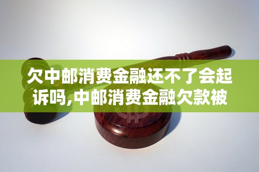 欠中邮消费金融还不了会起诉吗,中邮消费金融欠款被起诉怎么办