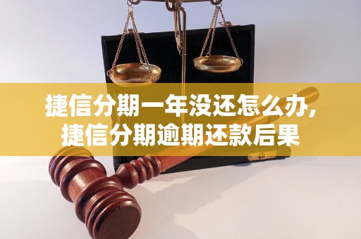 捷信分期一年没还怎么办,捷信分期逾期还款后果