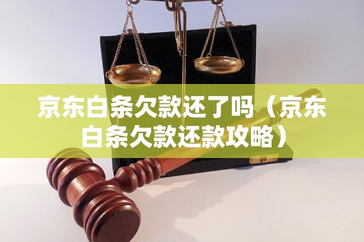 京东白条欠款还了吗（京东白条欠款还款攻略）