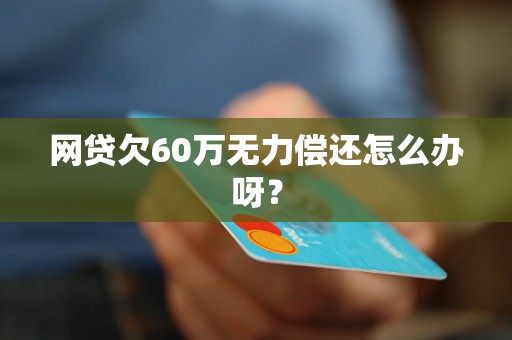 网贷欠60万无力偿还怎么办呀？