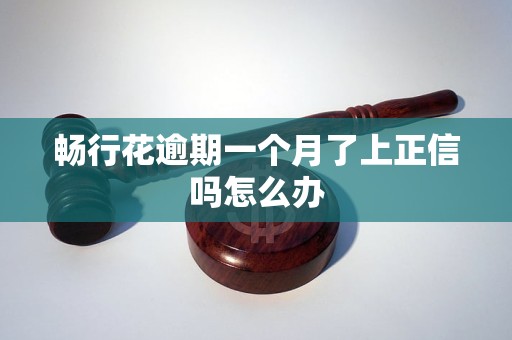 畅行花逾期一个月了上正信吗怎么办