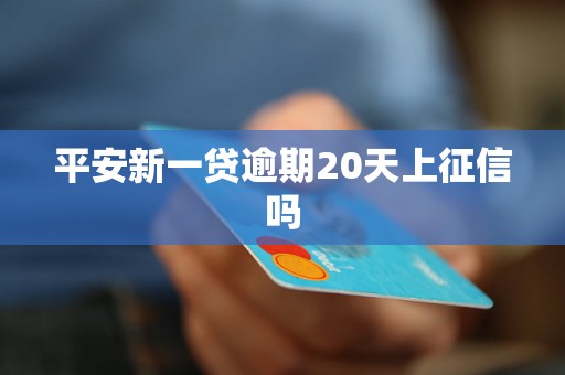 平安新一贷逾期20天上征信吗