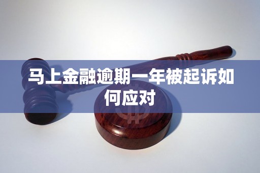 马上金融逾期一年被起诉如何应对