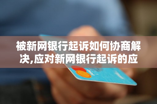 被新网银行起诉如何协商解决,应对新网银行起诉的应对策略