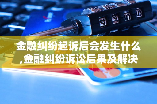 金融纠纷起诉后会发生什么,金融纠纷诉讼后果及解决办法