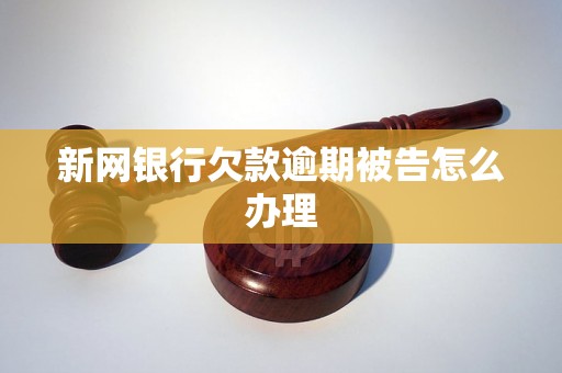 新网银行欠款逾期被告怎么办理